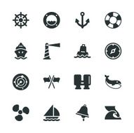 Nautical Silhouette Icons