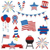 Vector Collection of July 4th Images