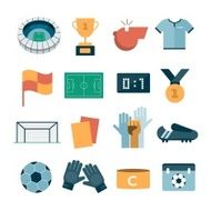 vector modern football icons N2