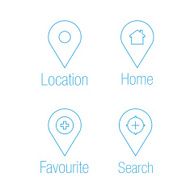 Location and destination icons N3