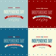 American Independence Day Patriotic background Flat design N23