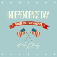 American Independence Day Patriotic background Flat design N24