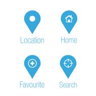 Location and destination icons N4