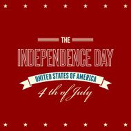 American Independence Day Patriotic background Flat design N25
