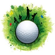 Grunge golf background