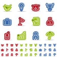 business icons - abombado