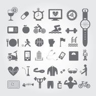 Sports and healthy icons