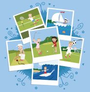 Sports photo montage