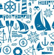 Background with sailing silhouettes