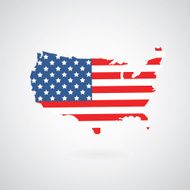 map of american flag