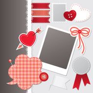set of scrapbooking elements