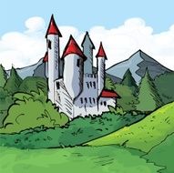 Castle in a forest