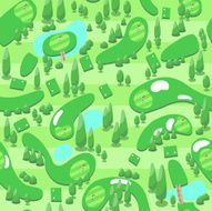 Seamless golf course wallpaper N2