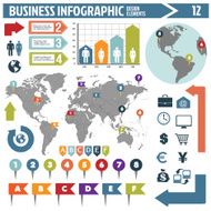 business infographics design elements N10