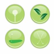 Golf icon set N13