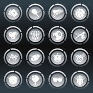 Sport buttons - circles