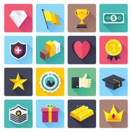 Flat Award Icons