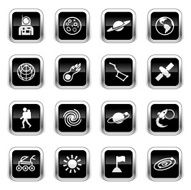 Supergloss Black Icons - Space