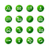 green sticker e-mail icons