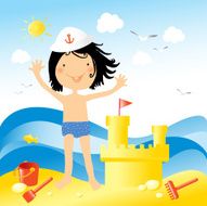 Enjoying holiday at the sea N2