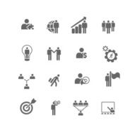 Business Management Metaphor Icons