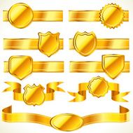 Gold banners N4