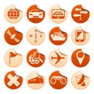 Navigation and transport stickers