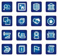 building and architecture icon set