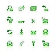 green mail icons