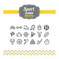 Set of hand drawn sport icons N2