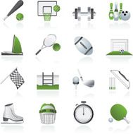 Sport objects icons N3