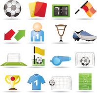 football soccer and sport icons N5