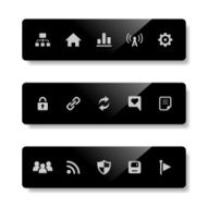 Vector set of internet icons