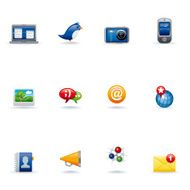 Icon Set Social network N3