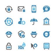 Privacy and Internet Security Icons - Conc Series