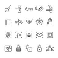 Access control system icons - Unico PRO series