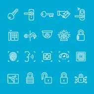 Access control icons collection