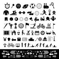 vector sports icon set