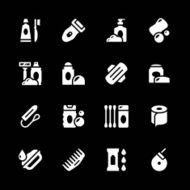 Set icons of hygiene