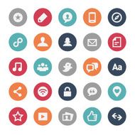 Social Media Icons - Bijou Series