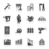 Carpentry Icons Black