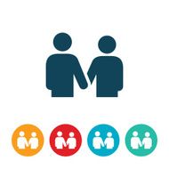 Man and Woman Holding Hands Icon