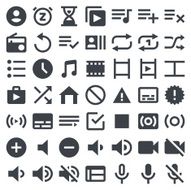 Visual Media icons set 2