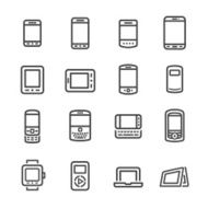 Mobile Devices Icons - Line Series