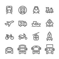 Transport Icons - Line Series