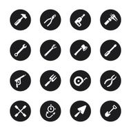 Tool Icons - Black Circle Series