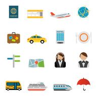 Flat Travel & Tourism icons