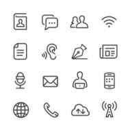 Communication Icons - Line Series