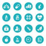 Healthcare and Medical icon set - VECTOR