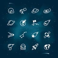 Space Icons - Line Style